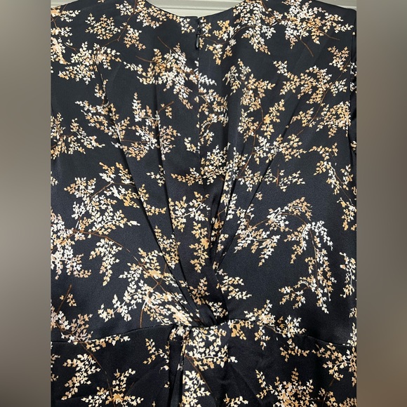Vince Eden Branch 100% Silk Twist Drape Dress XS - Picture 9 of 11